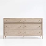 Keane 64" Weathered Natural Solid Wood 6-Drawer Dresser - Image 11