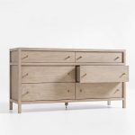Keane 64" Weathered Natural Solid Wood 6-Drawer Dresser - Image 12