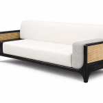 SOLID WOOD UPHOLSTERY HEAVEN CANE SOFA
