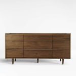 Tate 68" Walnut 9-Drawer Dresser