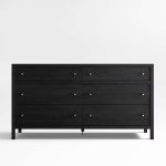 Keane 64" Weathered Natural Solid Wood 6-Drawer Dresser