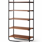 Boden Chrome 5-Tier Bookshelf