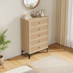 5 DRAWER RATTAN CHEST