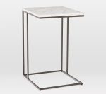 16"MARBLE TOP C- SIDE TABLE