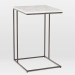 16"MARBLE TOP C- SIDE TABLE