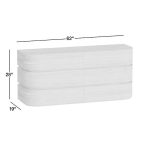 Milano 62" Natural Walnut 6-Drawer Dresser - Image 2