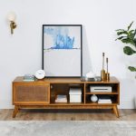 "65" MORDEN RATTAN TV STAND & CONSOLE - Image 2