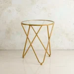 METALLIC CROSS END TABLE - Image 2