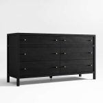 Keane 64" Weathered Natural Solid Wood 6-Drawer Dresser - Image 3