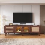 RATTAN- INSPRIED MORDEN TV CABINATE