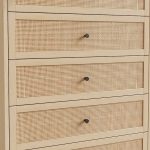 5 DRAWER RATTAN CHEST - Image 3