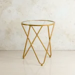 METALLIC CROSS END TABLE - Image 4