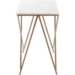 MARBLE AND MATEL SIDE TABLE - Image 6