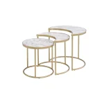 3Ps PACK NESTING TABLE IN FAUX MARBLE TOP - Image 7