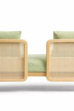 Willow Cane Sofa - Image 5