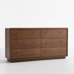 Lafayette 62" Walnut Wood 6-Drawer Dresser - Image 4