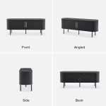 59" TAMBOUR FLUTED TV STAND - Image 5