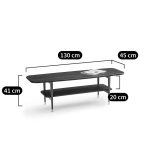 VINTAGE WALNUT COFFEE TABLE - Image 4