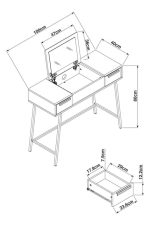 DARK BRONX DRESSING TABLE - Image 4