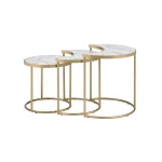3Ps PACK NESTING TABLE IN FAUX MARBLE TOP - Image 8