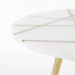 MARBLE AND MATEL SIDE TABLE - Image 2