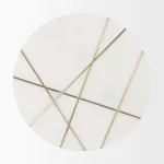 MARBLE AND MATEL SIDE TABLE - Image 3