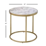 3Ps PACK NESTING TABLE IN FAUX MARBLE TOP - Image 9