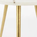 MARBLE AND MATEL SIDE TABLE - Image 4