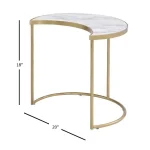 3Ps PACK NESTING TABLE IN FAUX MARBLE TOP - Image 10