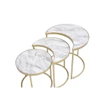 3Ps PACK NESTING TABLE IN FAUX MARBLE TOP - Image 12