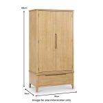 Camdale Double Wardrobe with Drawer - Image 5