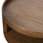 NATURAL CANE WOODEN ROUND COFFEE TABLE - Image 5