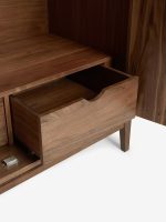 LONDON BROWN BELGRAVE WALNUT WARDROBE - Image 5