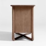 Alrik 66" Brown Oak Wood 6-Drawer Dresser - Image 6