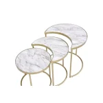 3Ps PACK NESTING TABLE IN FAUX MARBLE TOP - Image 6