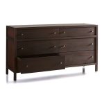 Keane 64" Weathered Natural Solid Wood 6-Drawer Dresser - Image 7