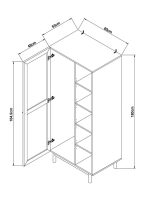 PAVIA RATTAN WARDROBE - Image 7