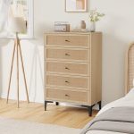 5 DRAWER RATTAN CHEST - Image 7