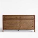 Keane 64" Weathered Natural Solid Wood 6-Drawer Dresser - Image 8