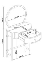 ODELLA CONSOLE DRESSING TABLE - Image 8